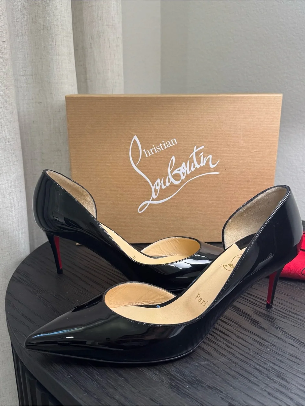 Christian Louboutin Iriza 70 Pumps Patent Black 39.5 - Picture 3 of 9